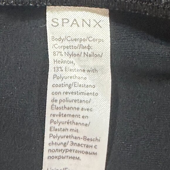 SPANX Faux Leather Black Leggings Size Small Style# 2437 - Picture 5 of 6